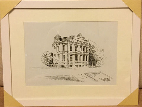 青岛建筑钢笔画