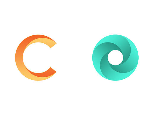 圆logo和c形logo