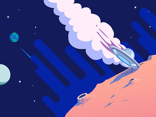 星球主题插画