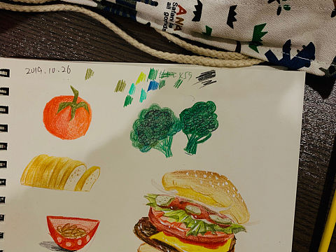 彩铅手绘（个人主页-ZNDAyMjkzMDQ=） - 创作习作 - 站酷设计师啊啊鸭梨原创素材 - 站酷ZCOOL