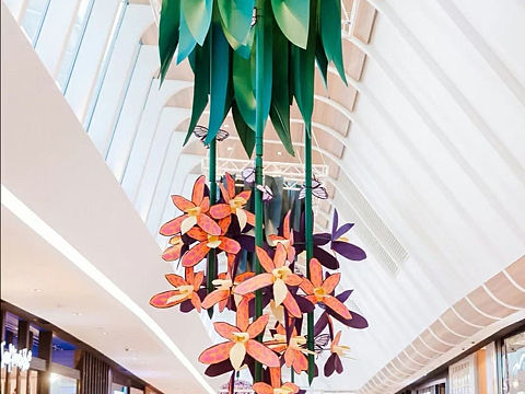 花艺中庭吊饰，蚂蚁美陈