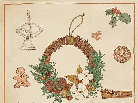 圣誕節(jié)的復古嘗試（個人主頁-ZNDk3NzI5NDg=） - 創(chuàng)作習作 - 站酷設計師耳朵打結的兔君原創(chuàng)素材 - 站酷ZCOOL