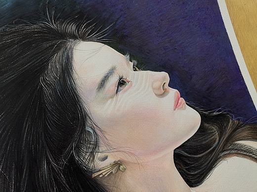 彩铅画《刘亦菲》（个人主页-ZNDM4MjU5ODQ=） - 绘画 - 站酷设计师一一一DOUBLE原创素材 - 站酷ZCOOL