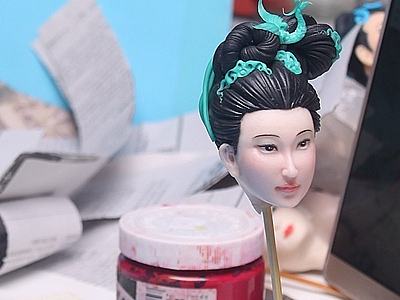 贺加贵面塑软陶（古典仕女） 