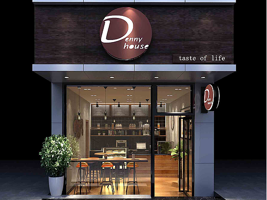 饮品店门头设计