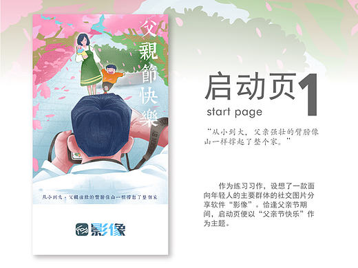 情感化设计—图片分享app父亲节专题