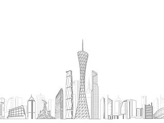 广州建筑剪影