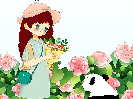 我與熊貓的四季 插畫（個人主頁-ZMzM0NTg1MDA=） - 創(chuàng)作習(xí)作 - 站酷設(shè)計師夏枳原創(chuàng)素材 - 站酷ZCOOL