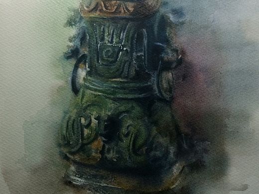 青銅樽1（個(gè)人主頁(yè)-ZMTQzMTgyMDA=） - 繪畫(huà) - 站酷設(shè)計(jì)師卓海龍?jiān)瓌?chuàng)素材 - 站酷ZCOOL