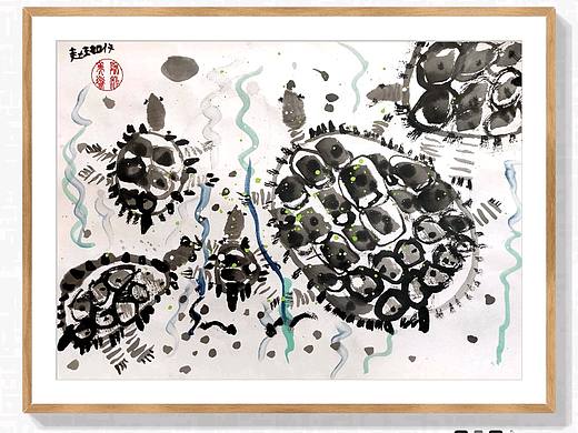 少儿国画《乌龟》