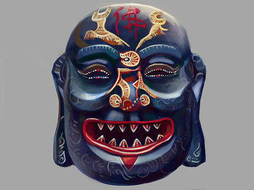 面具（個人主頁-ZMjA4MTcxNzY=） - 新銳潮流插畫 - 站酷設(shè)計師XMY謝夢穎原創(chuàng)素材 - 站酷ZCOOL
