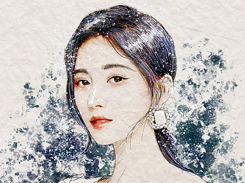 板绘 鞠婧祎（个人主页-ZNTk4OTg4MjA=） - 商业插画 - 站酷设计师春光灿烂Pipi皮原创素材 - 站酷ZCOOL