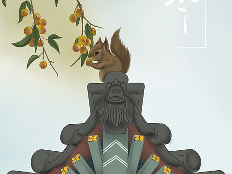 二十四节气｜立冬（个人主页-ZNTYxNDE0ODQ=） - 艺术插画 - 站酷设计师插画爱晚婷原创素材 - 站酷ZCOOL