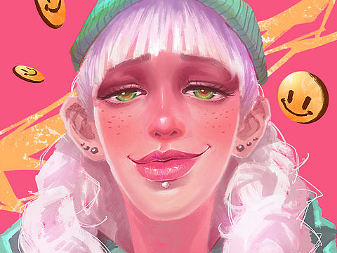 一枚头像（个人主页-ZNDM5MzM5NTY=） - 商业插画 - 站酷设计师木人老仙儿原创素材 - 站酷ZCOOL