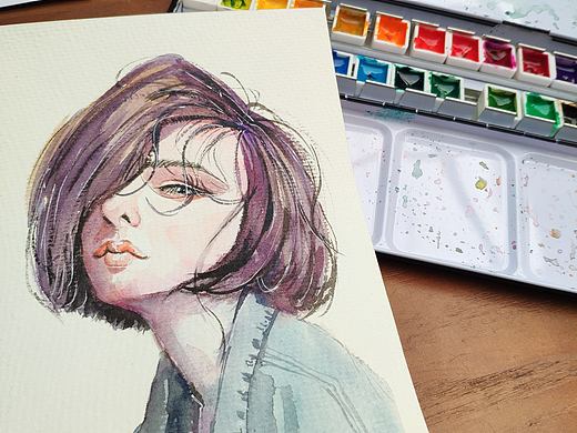 水彩人物（个人主页-ZMzEwOTYzNDg=） - 绘画 - 站酷设计师爱画画的宋先生原创素材 - 站酷ZCOOL