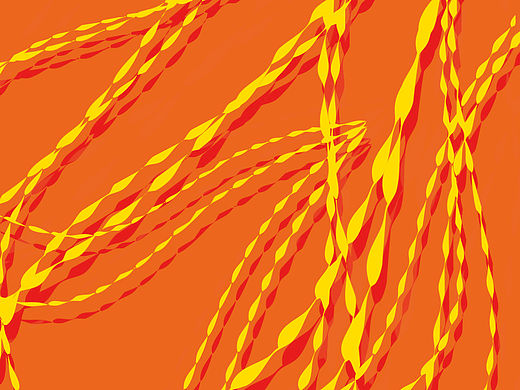 色彩构成课程作业  酸甜苦辣的表达