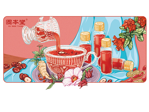 包装-红参五红饮