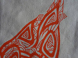 叁公馆诡异图腾精工手绘帆布文件袋·