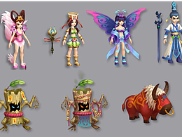 三渲染二卡通角色