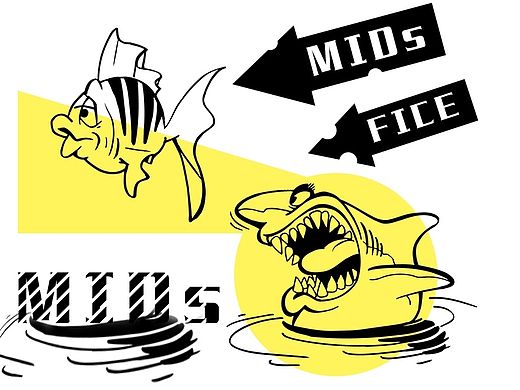 黄色鲨鱼MIDS图案设计[带PSD源文件]