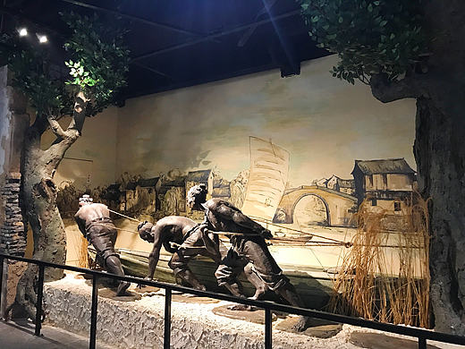 江苏常州运河五号纪念馆墙体彩绘