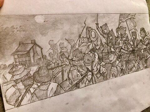 最近画的熊派线稿