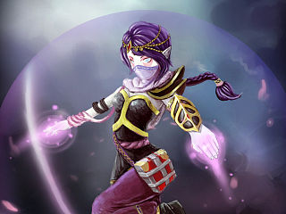 第二幅手绘板作品【dota2 卡通版圣堂刺客