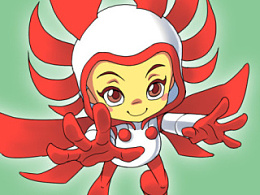 华为花粉吉祥物设计