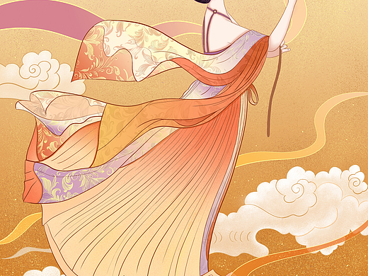 现灵山》梦幻西游 x 洛神赋图奇舫社山海经异兽·金插画-商业插画1