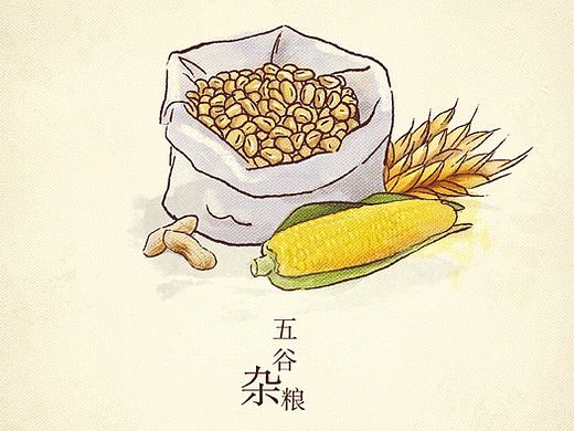 水彩手绘食材