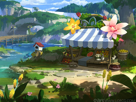 杜震—横版Q版场景作品（原创）