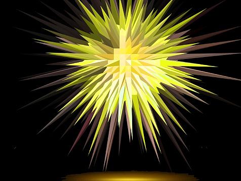 ps制作立体放射光线