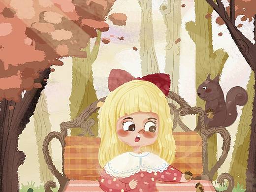 森林里的大头娃娃