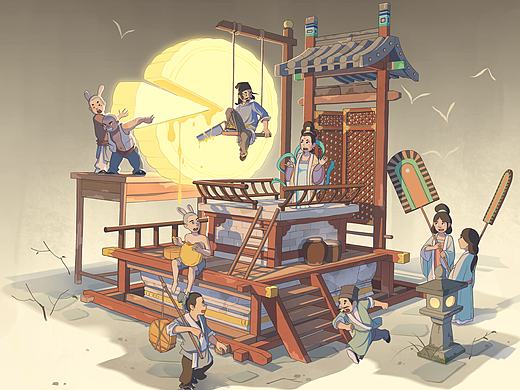 插画分享！中秋节贺图