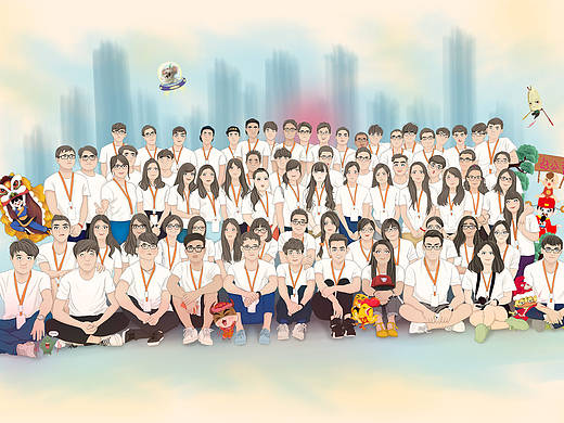 周年庆集体照（个人主页-ZMTk4MTc5Njg=） - 创作习作 - 站酷设计师阿尤优素福原创素材 - 站酷ZCOOL