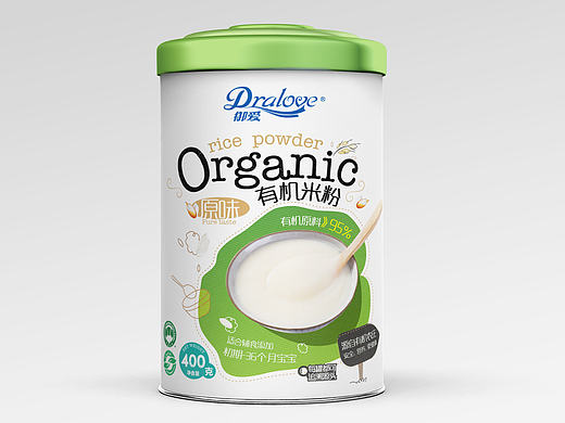 充满食欲感和设计感的有机米粉包装