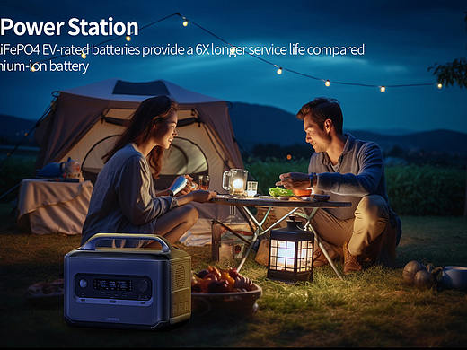 Portable Power Station 场景图片，AI生成