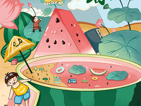 24节气/大暑//满池荷 晒浮姜