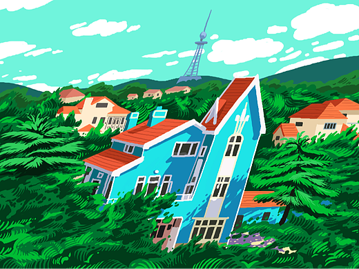 青岛文旅插画