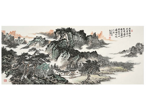 画家刘兆鸿山水画欣赏