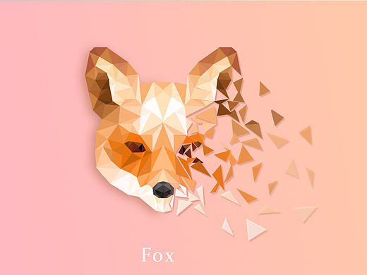 狐狸三角元素（个人主页-ZMjEzMjU5NDQ=） - 图案 - 站酷设计师粿腹小飞碟原创素材 - 站酷ZCOOL