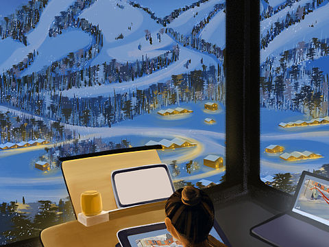 住进自己的画里