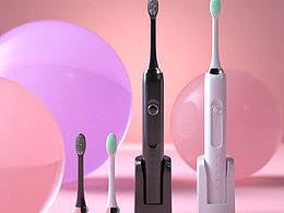 電動牙刷c4d建模+渲染