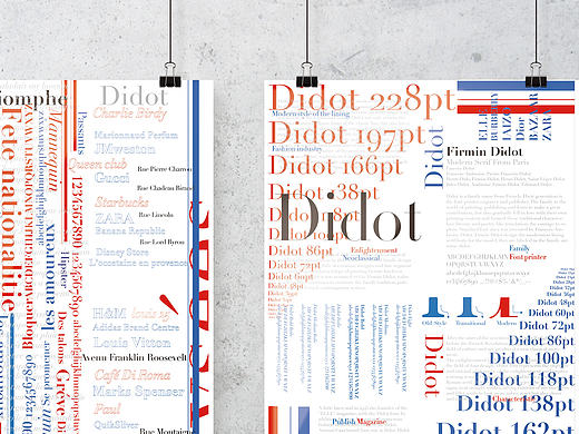 西文字体海报：Didot + Champs - Elysées