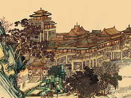 清明上河图临摹（彩铅上色）