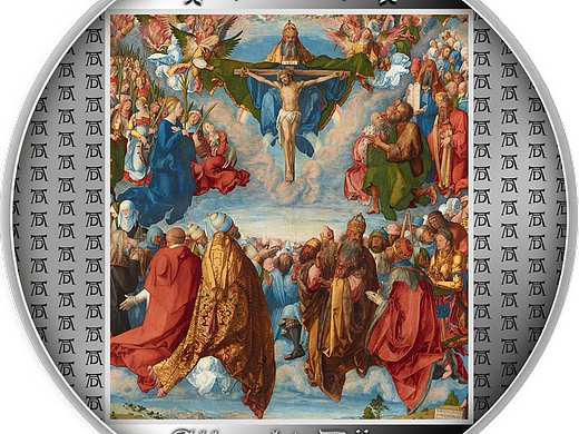 圣徒對(duì)三位一體的崇拜–阿爾布雷希特丟勒-2021年喀麥（個(gè)人主頁(yè)-ZNTMzNTc5MDg=） - 玩具 - 站酷設(shè)計(jì)師世界紀(jì)念幣鑒賞原創(chuàng)素材 - 站酷ZCOOL