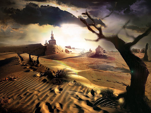 沙漠城（个人主页-ZMTYyODE3MDA=） - 图案 - 站酷设计师夜子酱原创素材 - 站酷ZCOOL