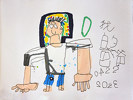 和兒子一起創(chuàng)作的《我的爸爸》