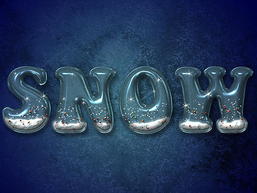 夢(mèng)幻的雪花容器字效果（個(gè)人主頁(yè)-ZMjA5MzYwNjQ=） - 字體/字形 - 站酷設(shè)計(jì)師倔強(qiáng)的琪原創(chuàng)素材 - 站酷ZCOOL