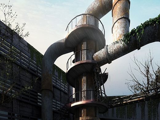 废弃工厂CG（个人主页-ZMTI2ODk3MjQ=） - 场景 - 站酷设计师JJJJerry原创素材 - 站酷ZCOOL